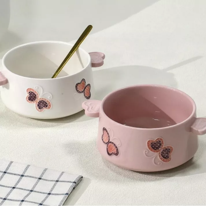 ডিশ ওয়াশার নিরাপদ হাতে আঁকা সিরামিক বাটি