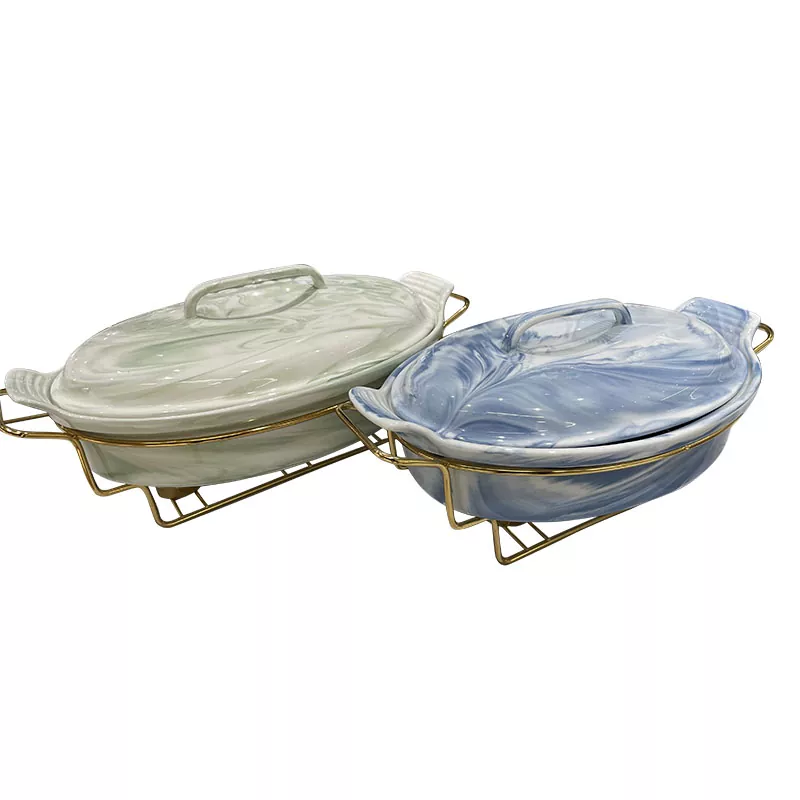 মার্জিত মার্বেলিং সিরামিক প্লেট