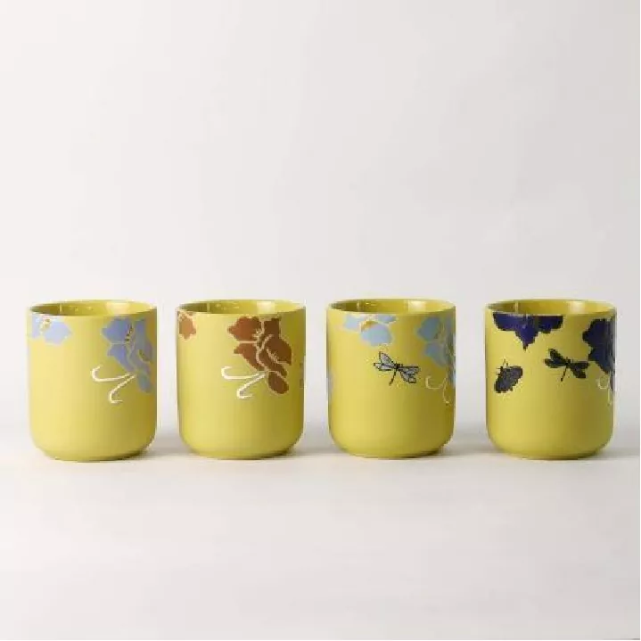 ফ্লোরাল হুইস্পার হ্যান্ড পেইন্টেড আর্ট ক্যান্ডেলহোল্ডার