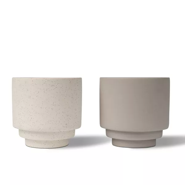 প্যাটার্নযুক্ত গ্লেজ সিরামিক মোমবাতি ধারক